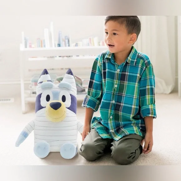 Bluey 18" Halloween Costume Mummy Jumbo Plush,Plushie,Stuffed Animal,NWT - Picture 4 of 5